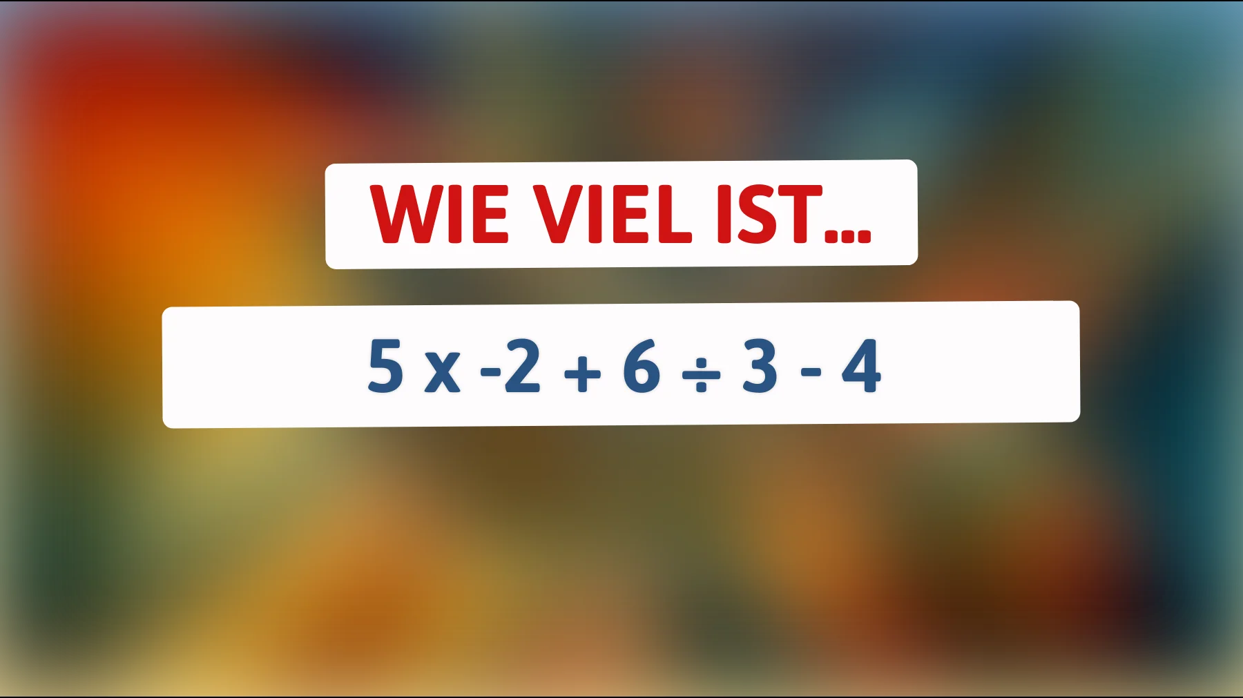 Nur für Genies: Kannst du diese einfache Rechenaufgabe knacken? Die Lösung hat es in sich!"