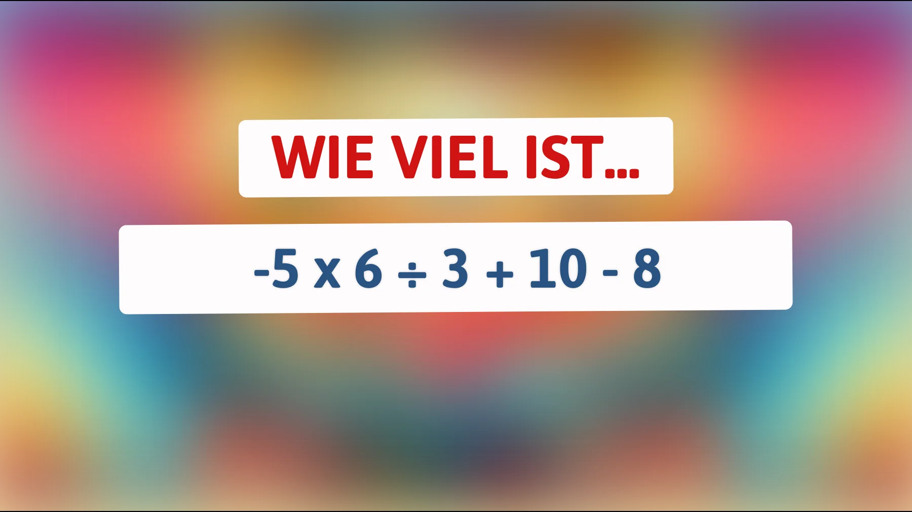 Knackst du dieses mathematische Rätsel? Nur die schlausten Köpfe finden die richtige Lösung!"